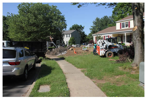 Longford Before, During & After Hardscape Construction